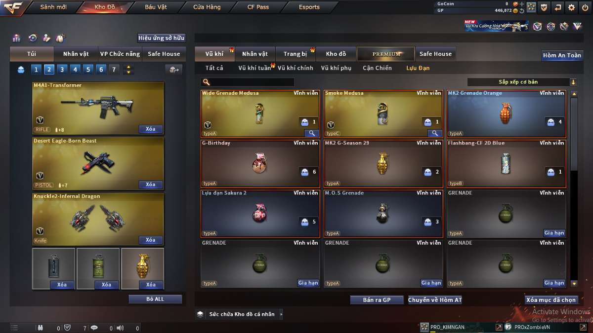 shop acc cf uy tin gia re